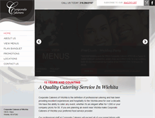 Tablet Screenshot of corporatecaterersofwichita.com